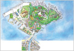 江の島イラストマップ