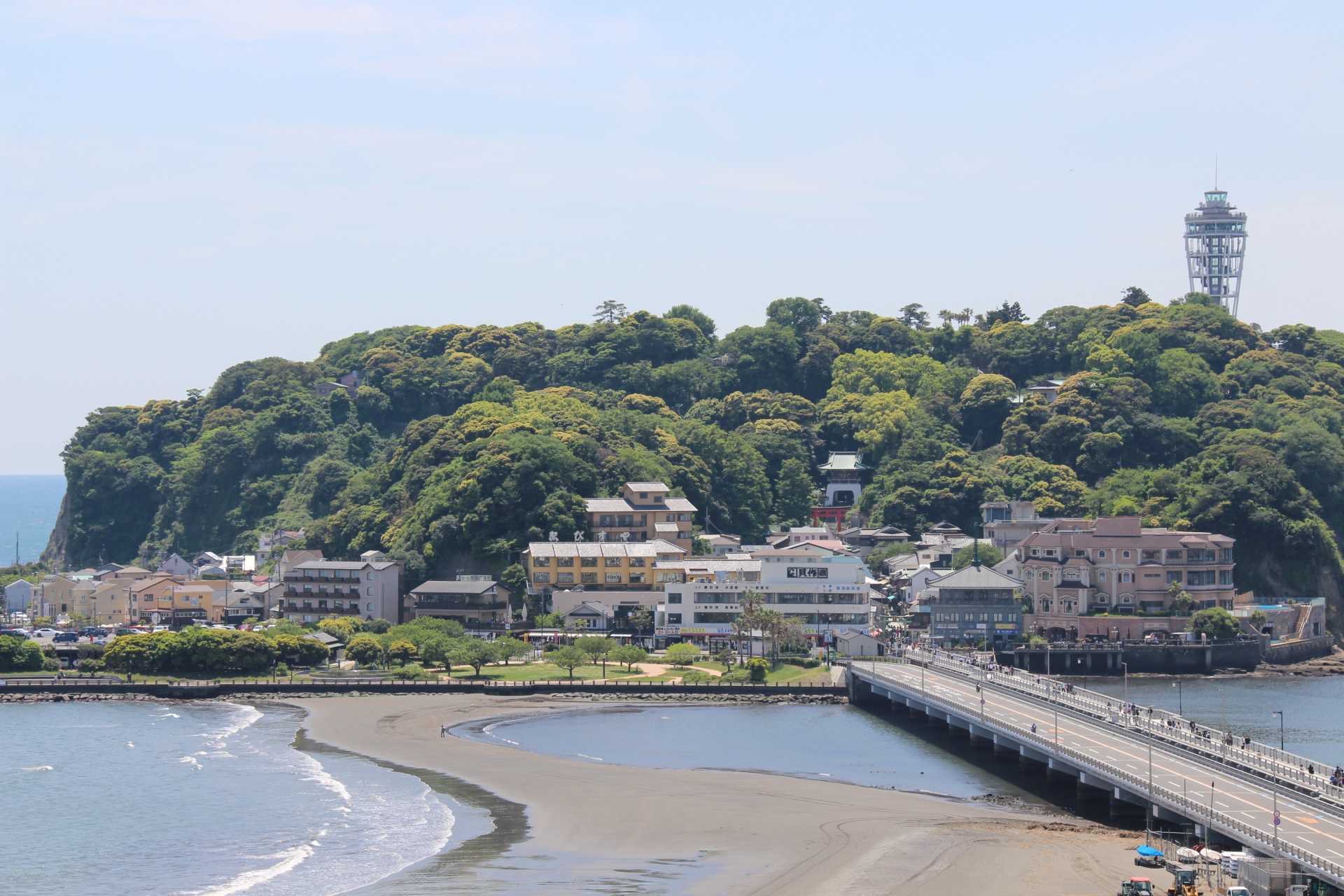 江の島の「トンボロ」を歩いてみよう