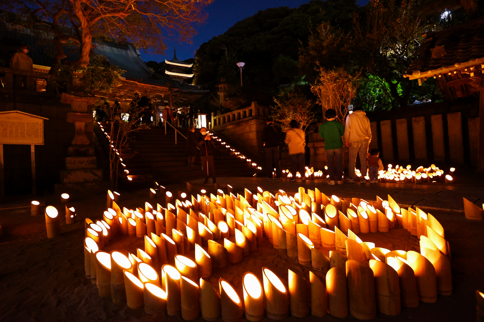 第15回龍の口竹灯籠