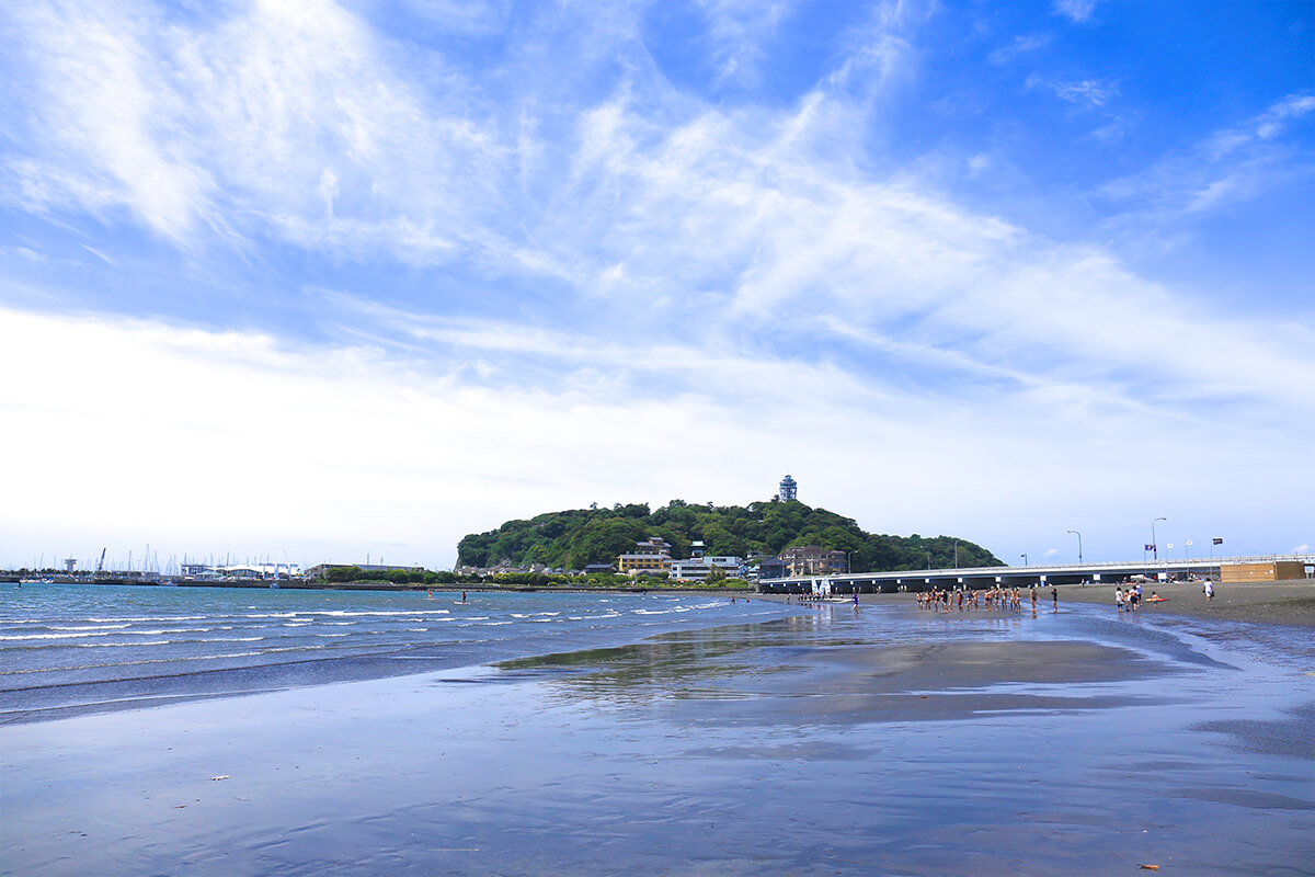 片瀬東浜海水浴場　江ノ島海岸