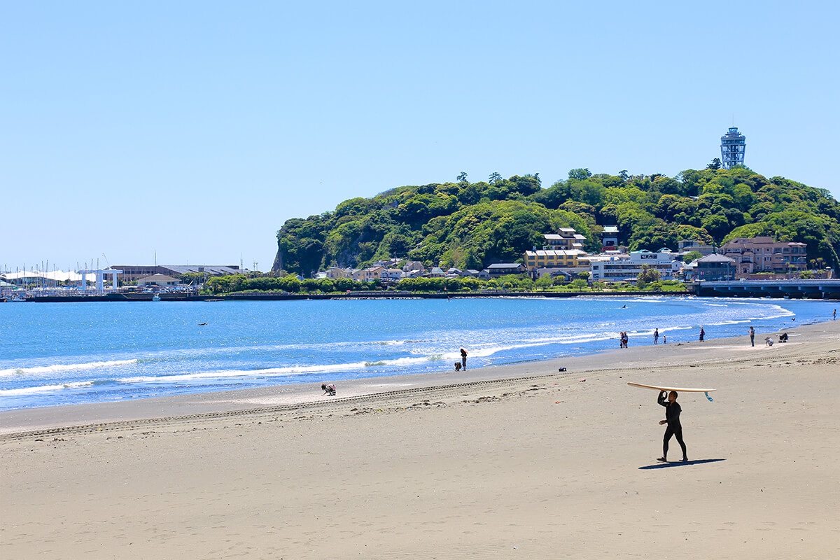 片瀬東浜海水浴場　江ノ島海岸